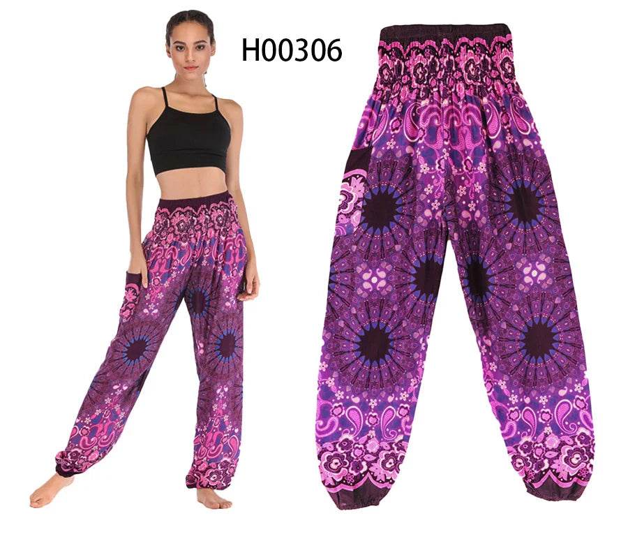 Boho Hippie Harem Yoga Pants - P12 Hub Europe