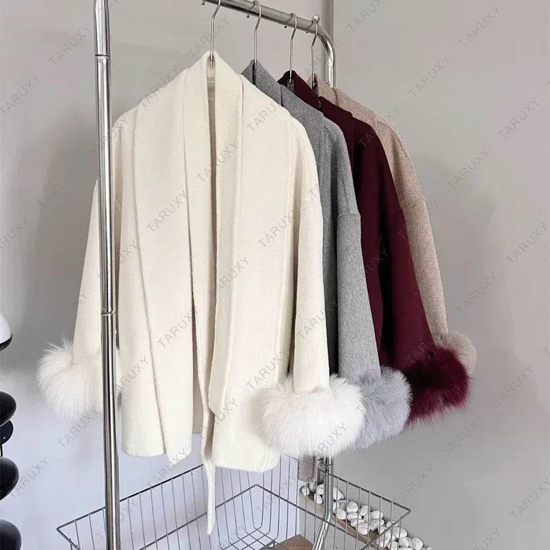Fox Fur Wool Coat - P12 Hub Europe