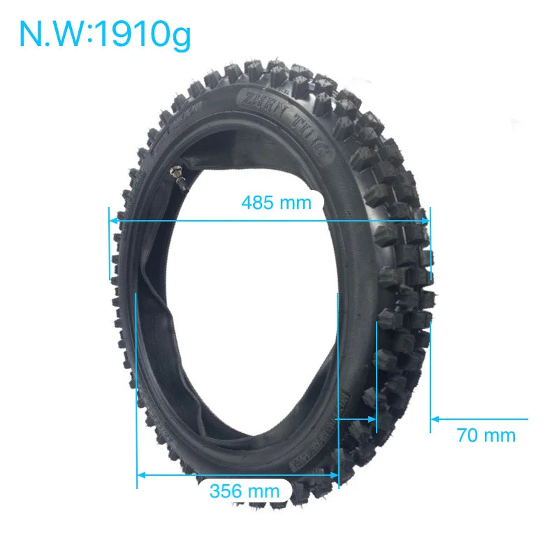 Wholesale off-road motorcycle accessories 12 "14" 60/100-14 and 80/100-12 high gear tires inside and out