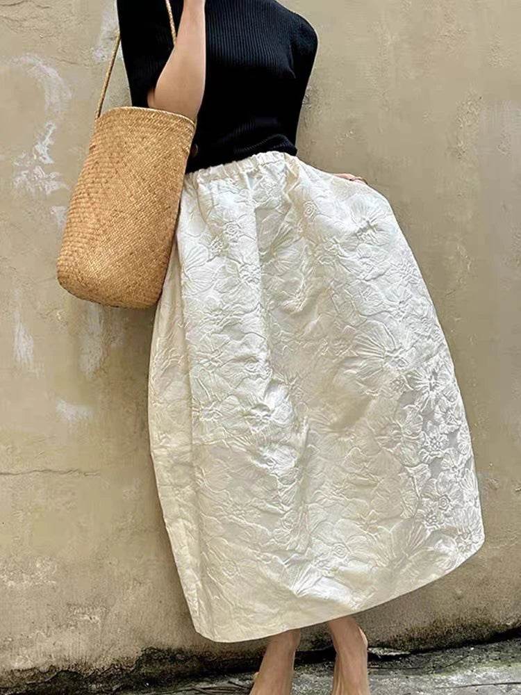 Women's Jacquard Maxi Skirt - P12 Hub Europe