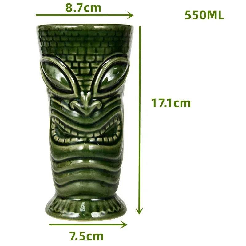 60 Types Ceramic Hawaii Tiki Mugs Creative Cocktail Glasses Beer Glass Martini Glasses Wine Glass Funny Cup Gift for Men - P12 Hub Europe