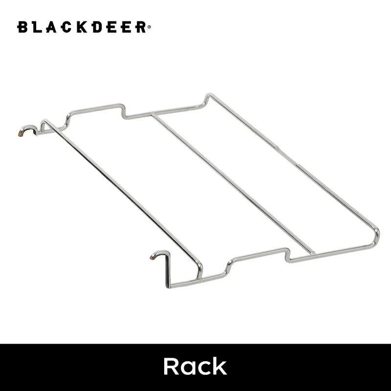 BLACKDEER Camping Folding Aluminum Alloy IGT Table Multifunctional Portable BBQ Grill Wood Table Outdoor Picnic Fishing