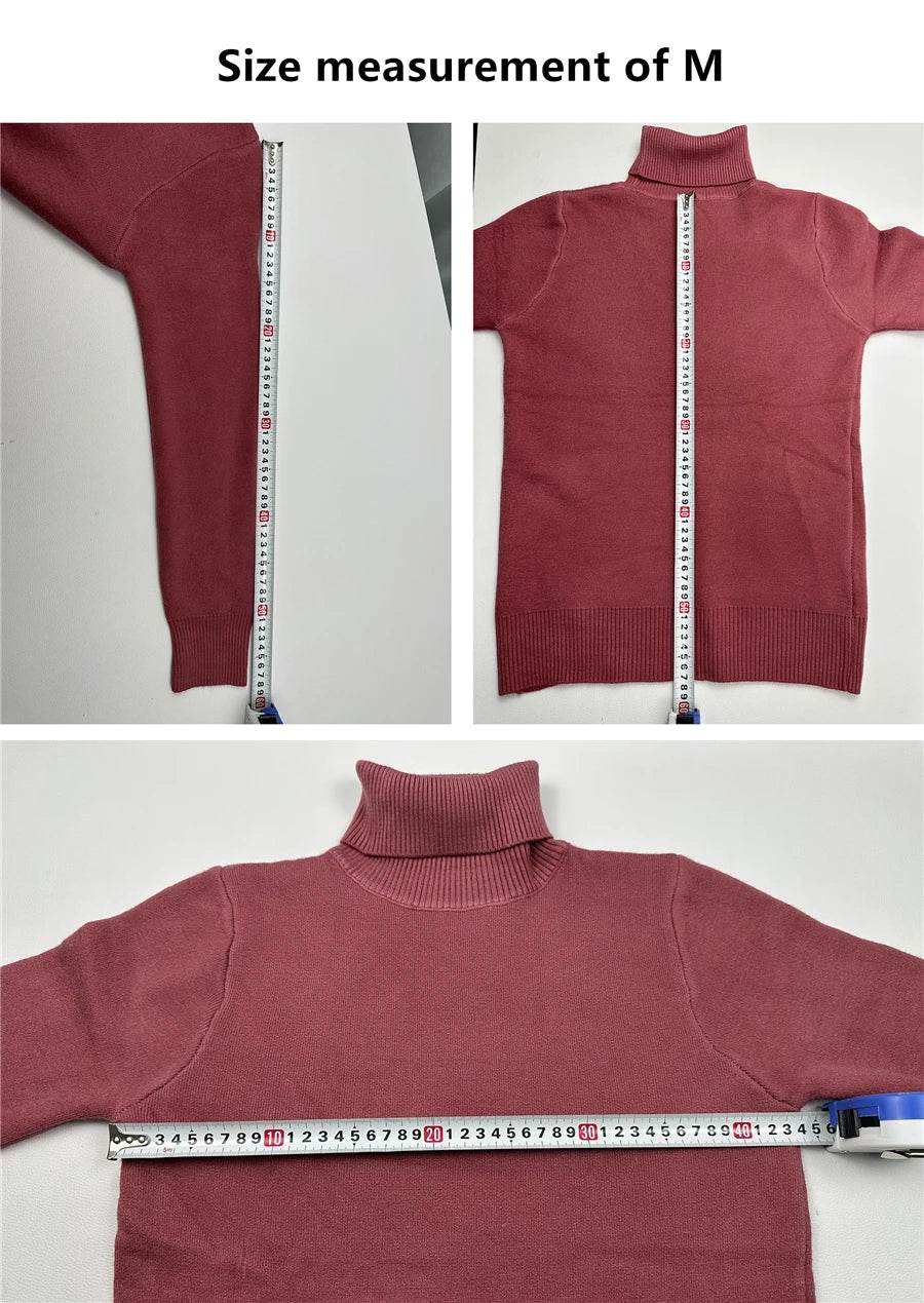 Elegant Velvet Lined Turtleneck Sweater - P12 Hub Europe
