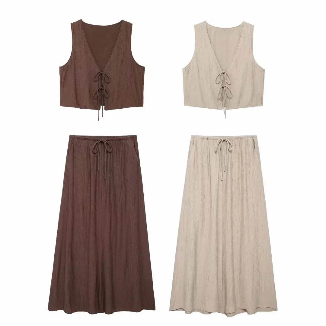 Vintage Midi Skirt Set - P12 Hub Europe