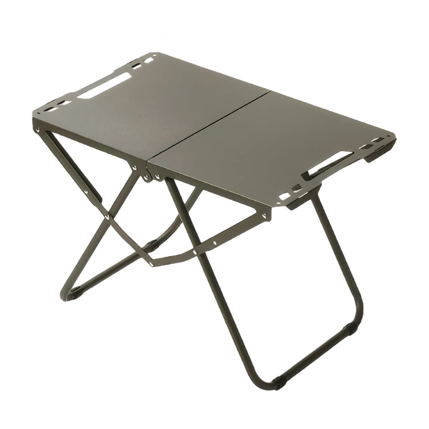 Portable camping table picnic table beach tables edge hollowing for sand foldable hangable items are more convenient