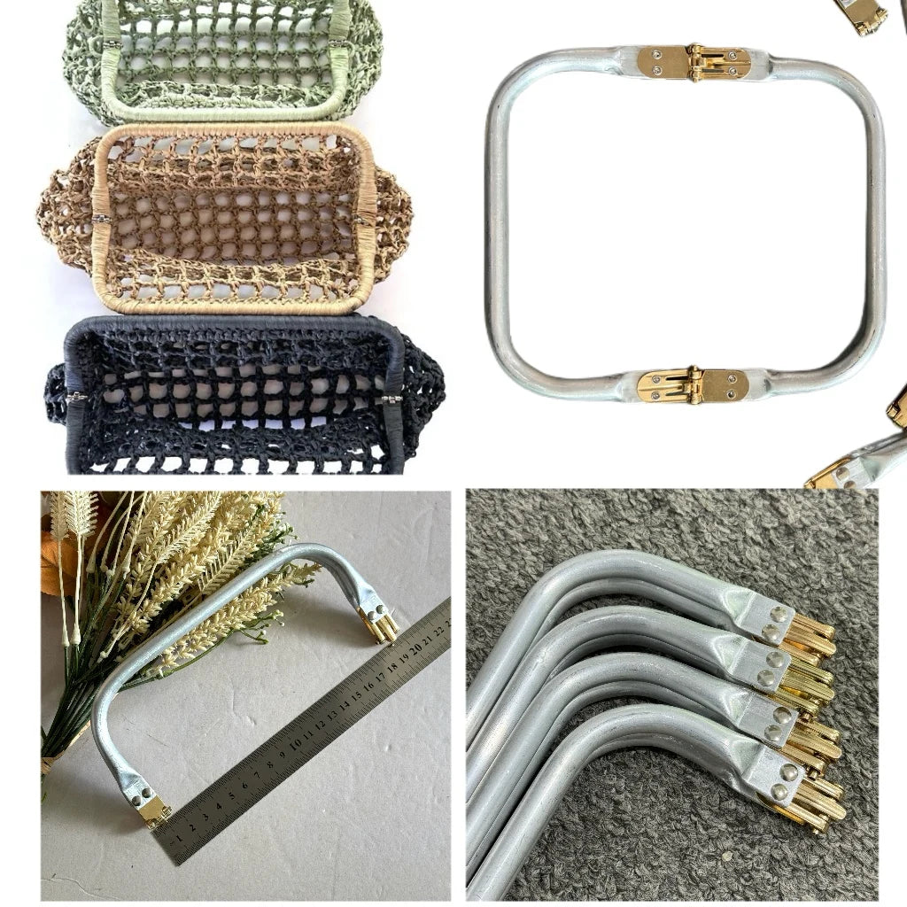 2pcs DIY Metal Purse Frame Handle Kiss Clasp Lock For Bag Sewing Craft Tailor Accessory Bag Frame For Purse Backpack Bags Parts