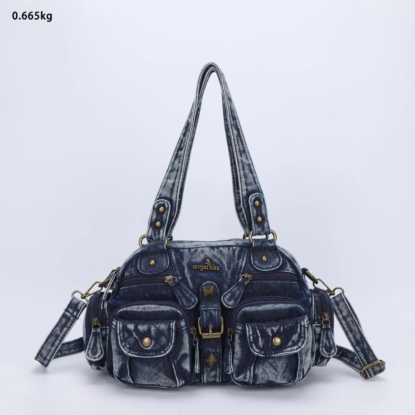 Angelkiss Women Handbags Satchel Top-handle Handbag PU Shoulder Bag Dumpling Pack Give Gifts Shoulder Bags Phone Money Pack