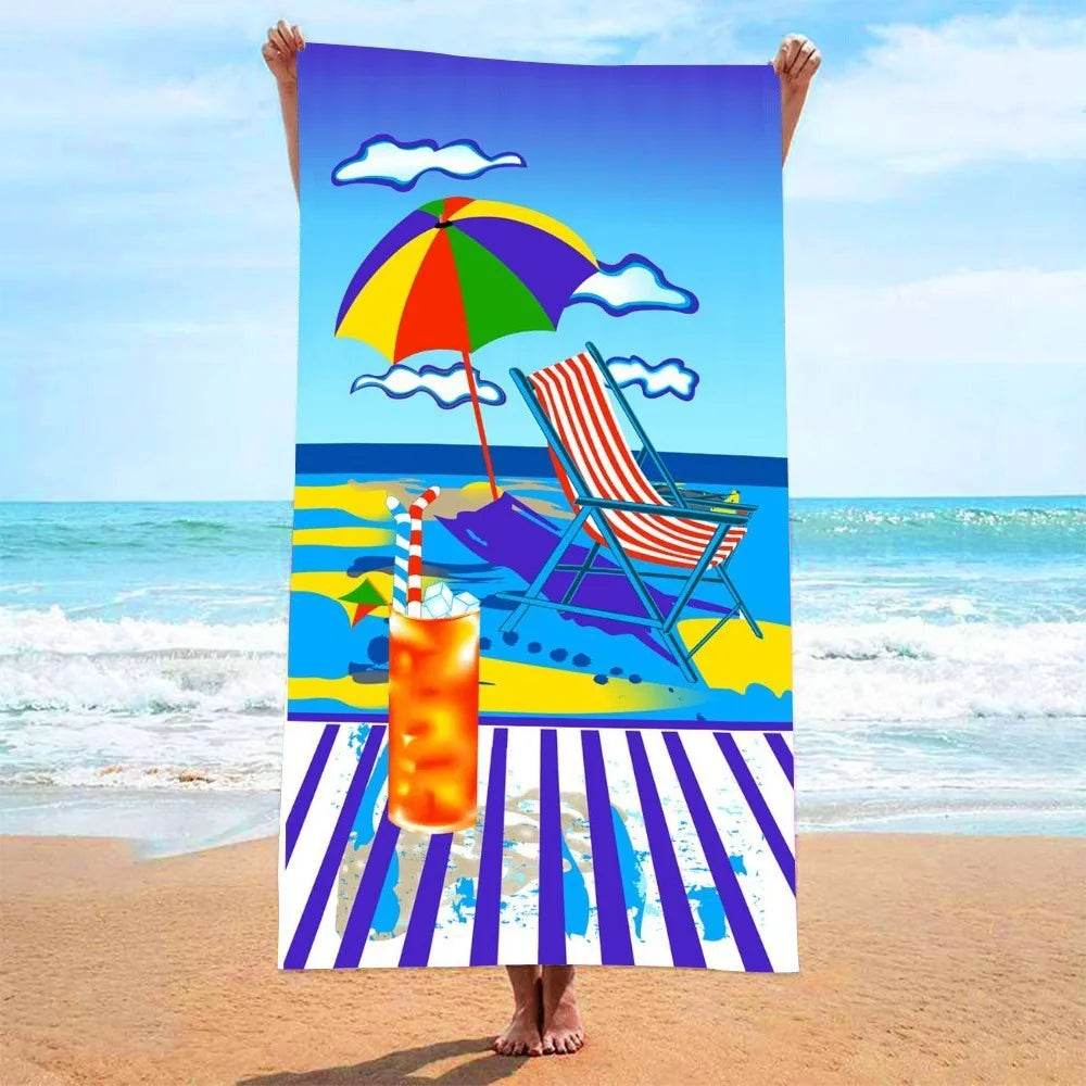 Quick Drying Microfiber Towels Beach Mat Sports Bathroom Luxury Travel Shower Towel Large Sand Free for Adults Body Dry Towels - P12 Hub Europe