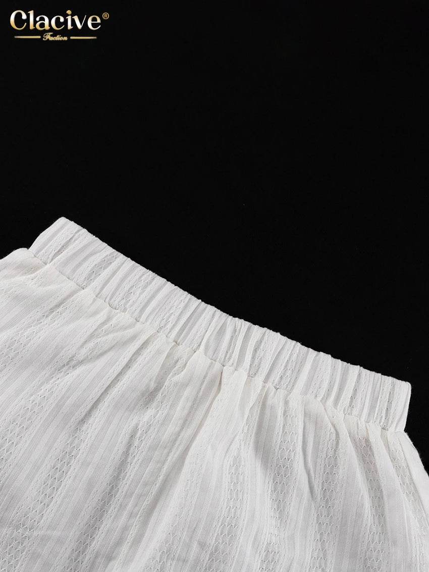 Clacive White Shorts Set - P12 Hub Europe