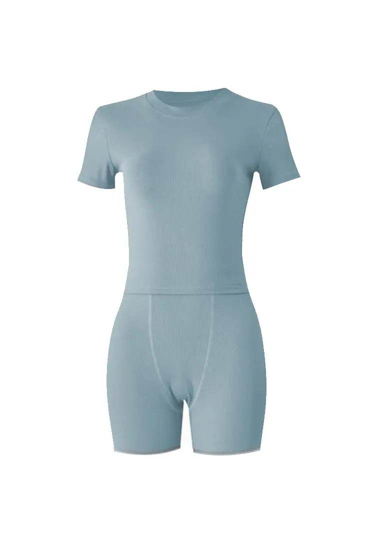 Ribbed Summer Lounge Shorts Set - P12 Hub Europe