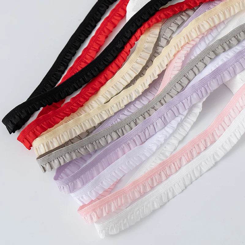 5Meters Elastic Lace Trim Ribbons for Party Dress Decoration Clothing DIY Crafts Supplies Needlework High Quality Sewing Fabric - P12 Hub Europe
