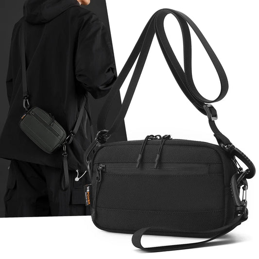 Men Crossbody Bag Outdoor Travel Commuting Shopping Messenger Shoulder Bags Vintage Hiking Cycling Outing Mobile Phone Pouch