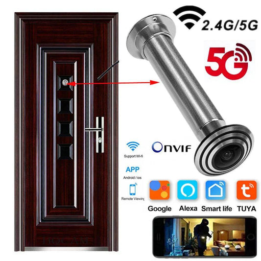Peephole Camera 16mm WiFi 1080P Works with Alexa and Google - P12 Hub Europe