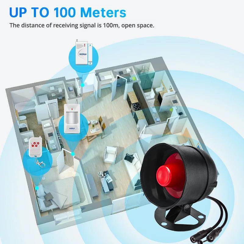 Alarm KERUI WiFi Smart 110dB - P12 Hub Europe