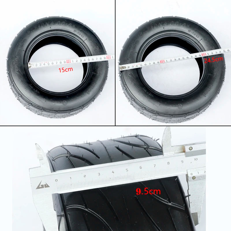 Mini Motorcycle 10*4.00-6 Anti Slip Off-road Tire for Electric Scooter Balance Car 10x4.00-6 Tubeless Vacuum Tire