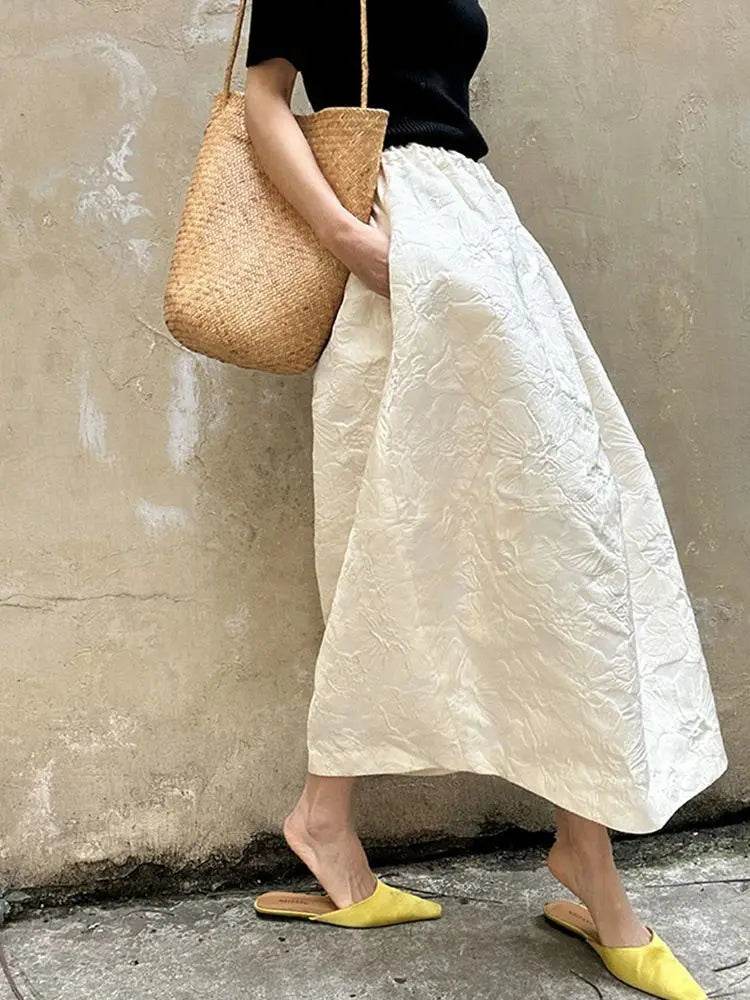 Women's Jacquard Maxi Skirt - P12 Hub Europe