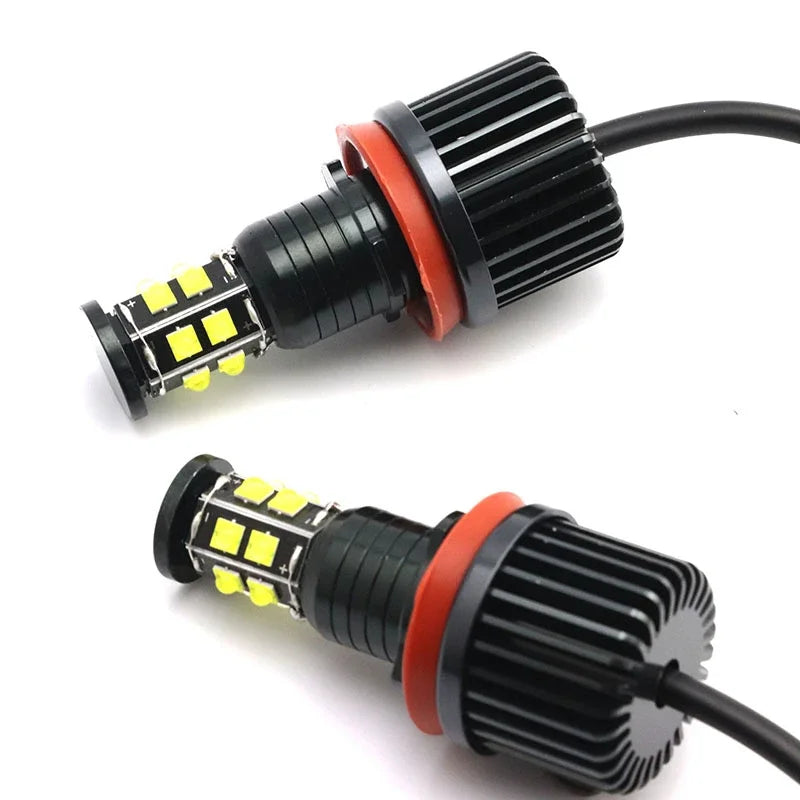 160W White LED Angel Eye  Ring Marker Side Light White Bulb Headlight for BMW 5 Series E60 E61 LCI Xenon Headlight 2008-2010