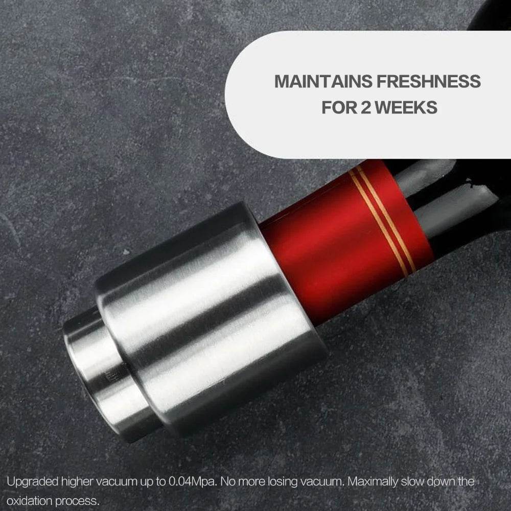 JJYY Wine Bottle Plug Saver Reusable Vacuum Rubber Sealer Wine Corks Keep Fresh Preserver Silicone Pump Cup Kitchen Accessories - P12 Hub Europe