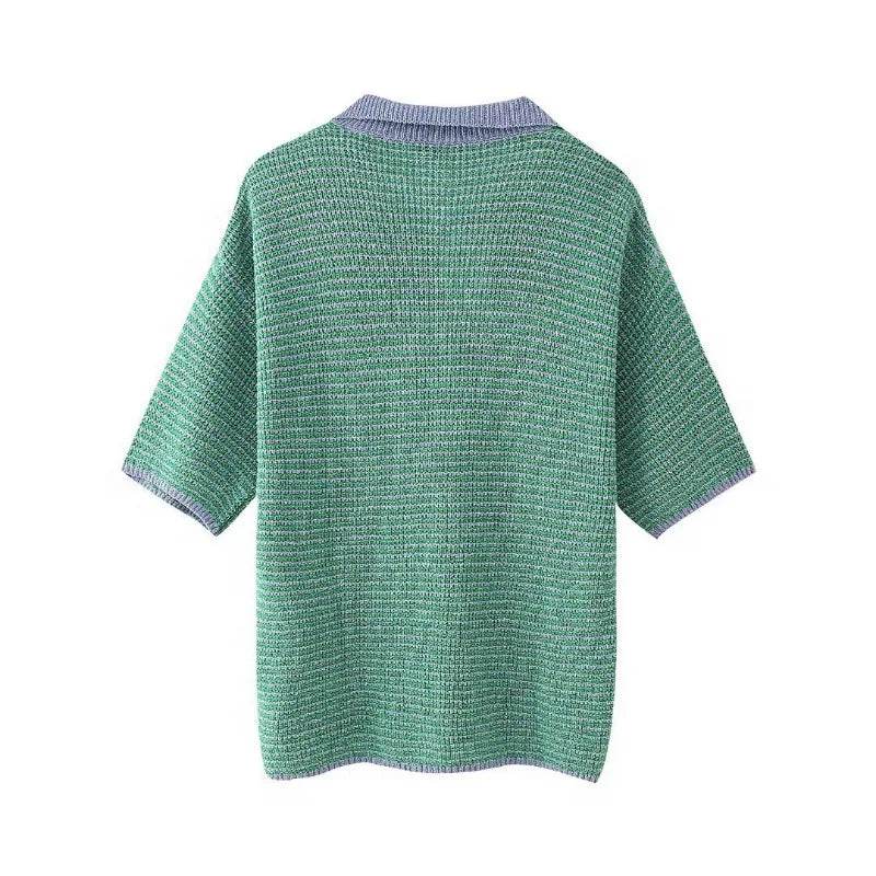 Summer Retro Knitted Shorts Set - P12 Hub Europe