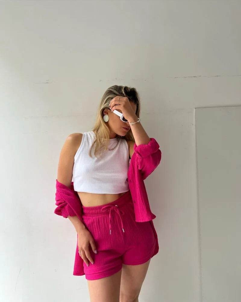 Women Summer Shorts Set - P12 Hub Europe