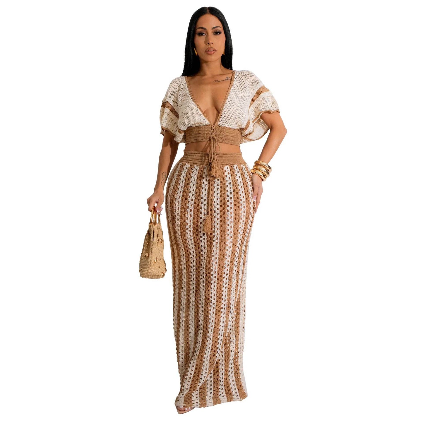 Knitted Vacation Dress Set - P12 Hub Europe