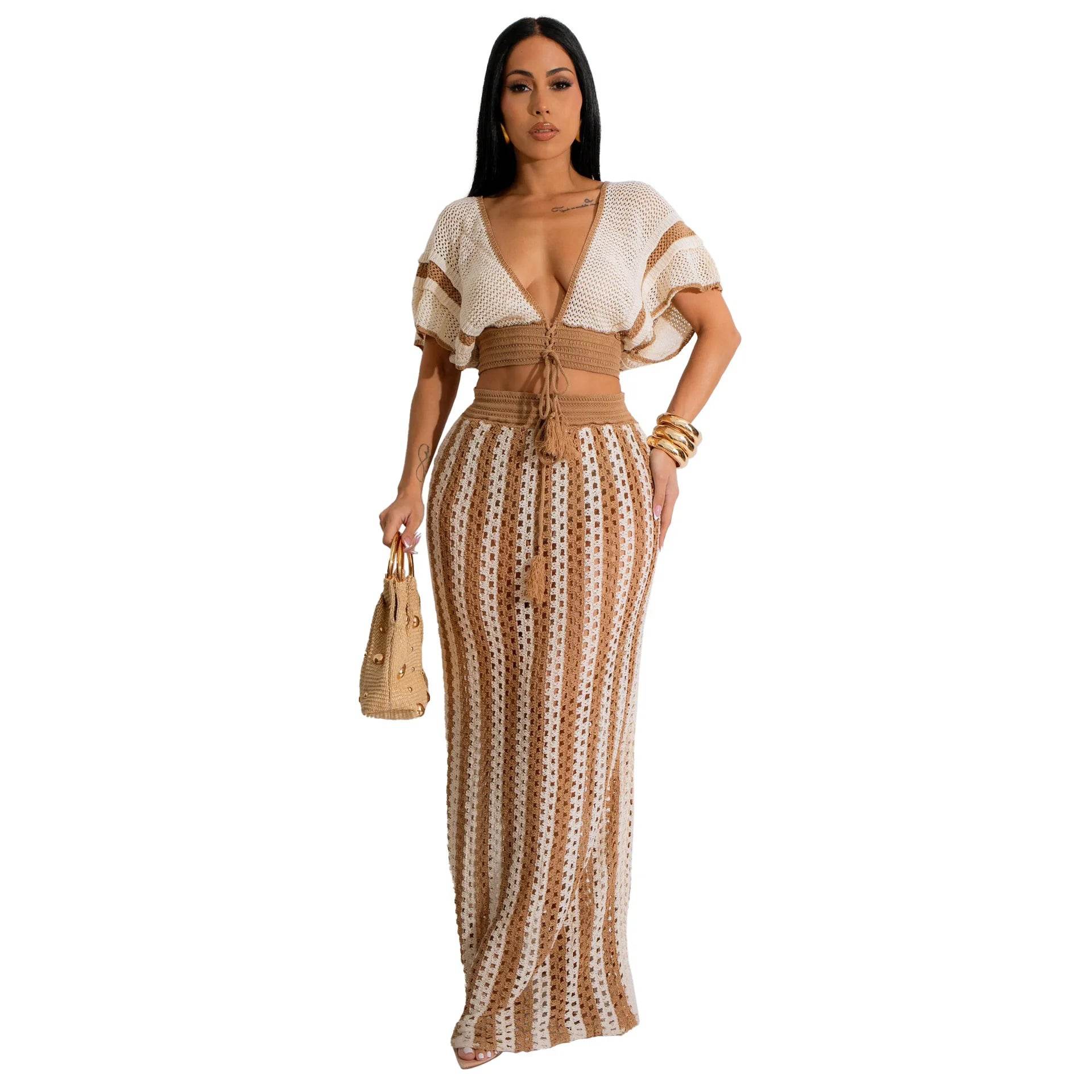 Knitted Vacation Dress Set - P12 Hub Europe