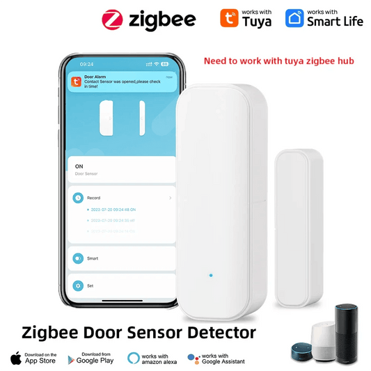 Sensor Door Tuya Zigbee WiFi Smart - P12 Hub Europe