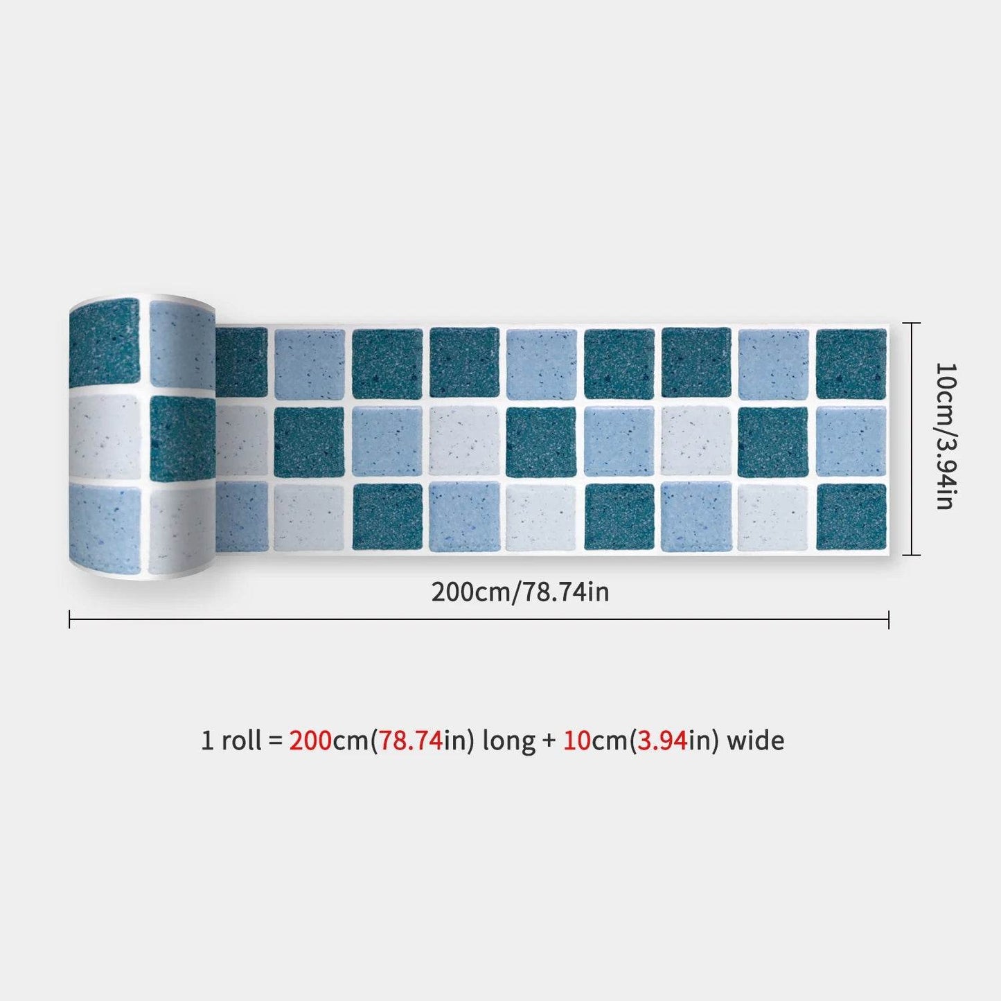 41 Styles Baseboard Stickers Waterproof Peel & Stick Waistline Wall Sticker Floor Border Sticker For Kitchen Bathroom 10x200cm - P12 Hub Europe