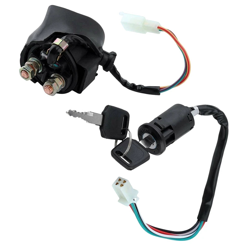 Complete Stator Wiring Harness CDI Ignition Coil Solenoid Set For ATV Electric Quad Bike 50Cc - 125Cc