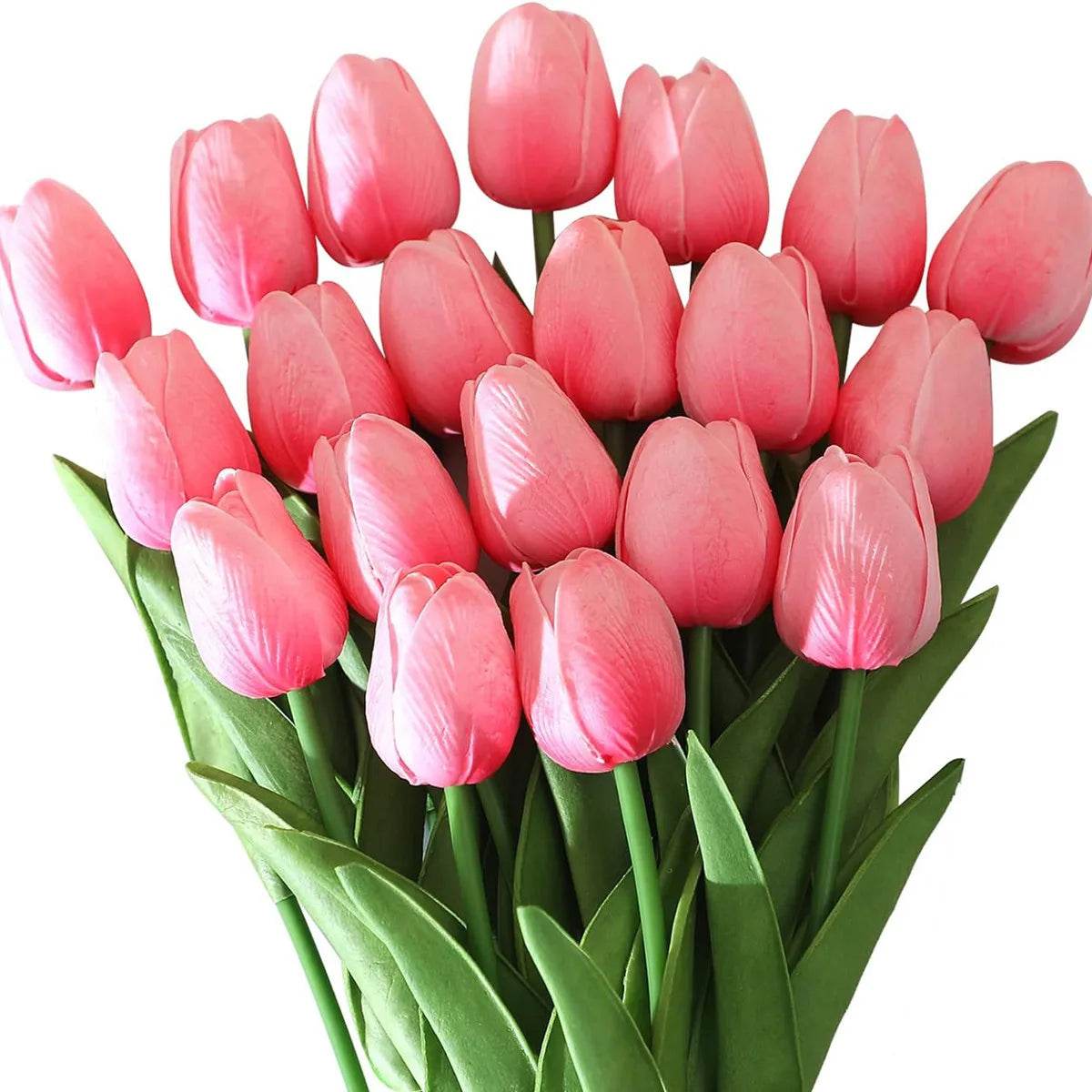 10Pcs Artificial Flower Realistic Touch Tulip Scrapbooking Vase Home Decor Wedding Garden Arch Garland Mother's Day Bouquet diy - P12 Hub Europe