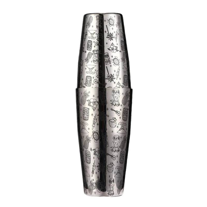Bar Cocktail Shaker Boston Shaker Stainless Steel Engraving Shaker Bar Accessory Bartender Tools For Home And Bar - P12 Hub Europe