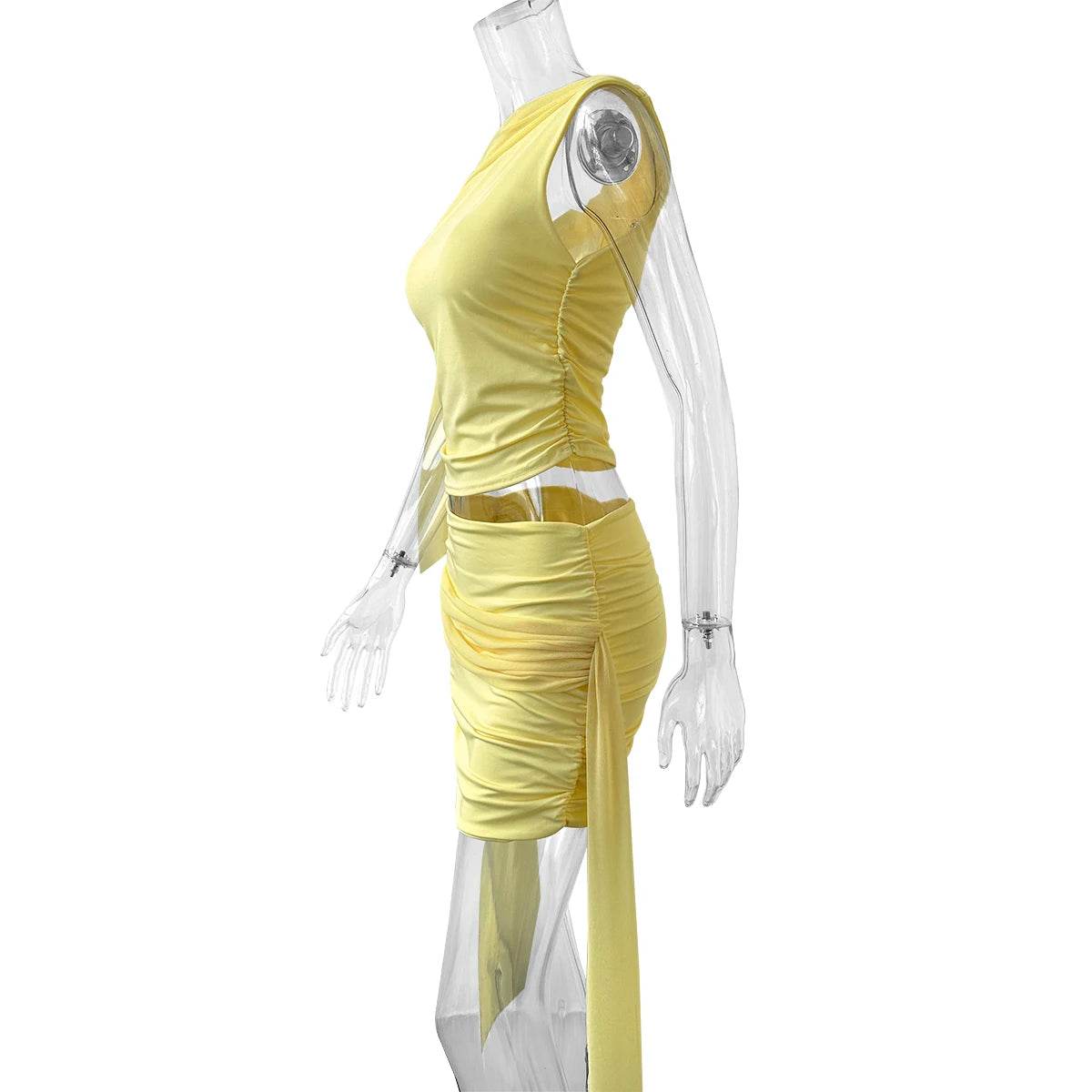 Elegant Pleated Beach Skirt Set - P12 Hub Europe
