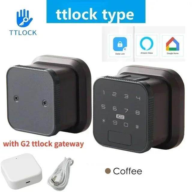 Lock Smart Door Fingerprint, NFC, App, WiFi/BLE, 35-55mm - P12 Hub Europe