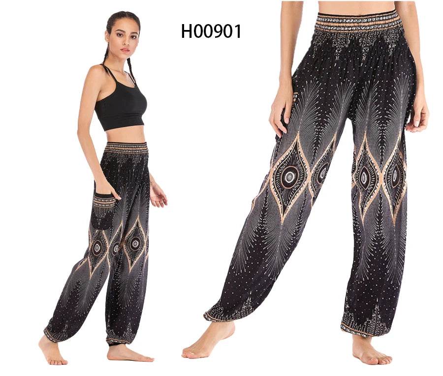 Boho Hippie Harem Yoga Pants - P12 Hub Europe