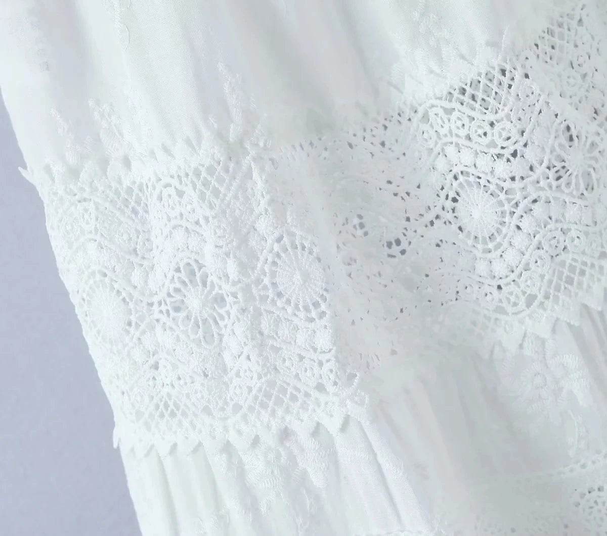 White Lace Beach Skirt Set - P12 Hub Europe