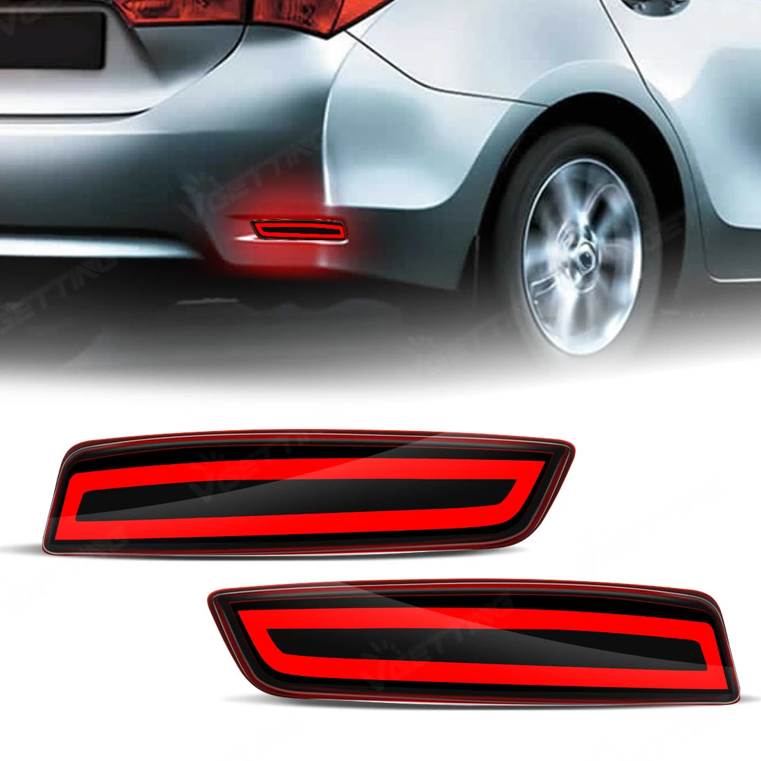 LED Rear Bumper Light Assembly For Toyota Corolla Altis 2014-2018 For Lexus GS250 ES250 Dynamic Turn Signal Rear Tail Brake Lamp