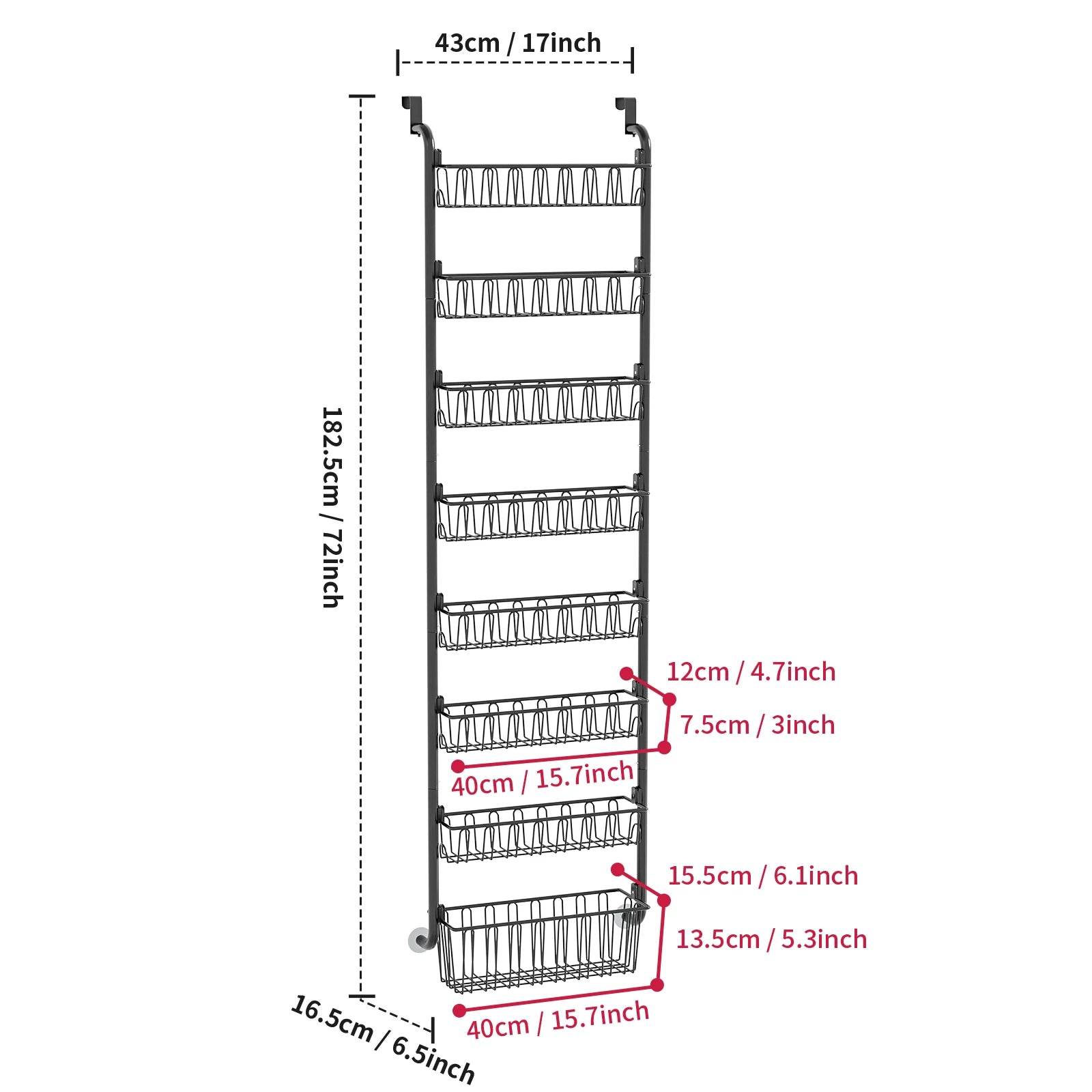Multi-Layer Door Hanging Organizer - P12 Hub Europe