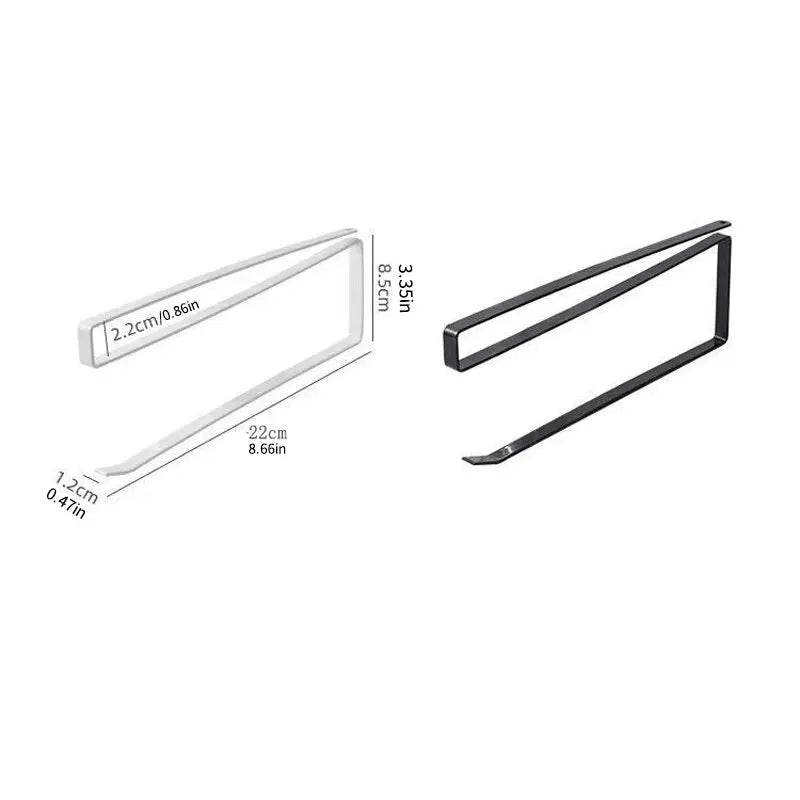 Paper Roll Holder Towel Rack Cling Film Storage Rack Bathroom No Punching Storage Rack Hanging Shelf Kitchen Tissue Accessories - P12 Hub Europe