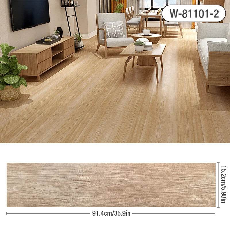 3D Self-Adhesive thick Wood Grain Floor sticker Wallpaper Modern Wall Sticker Waterproof Living Room Toilet Kitchen Home Decor - P12 Hub Europe