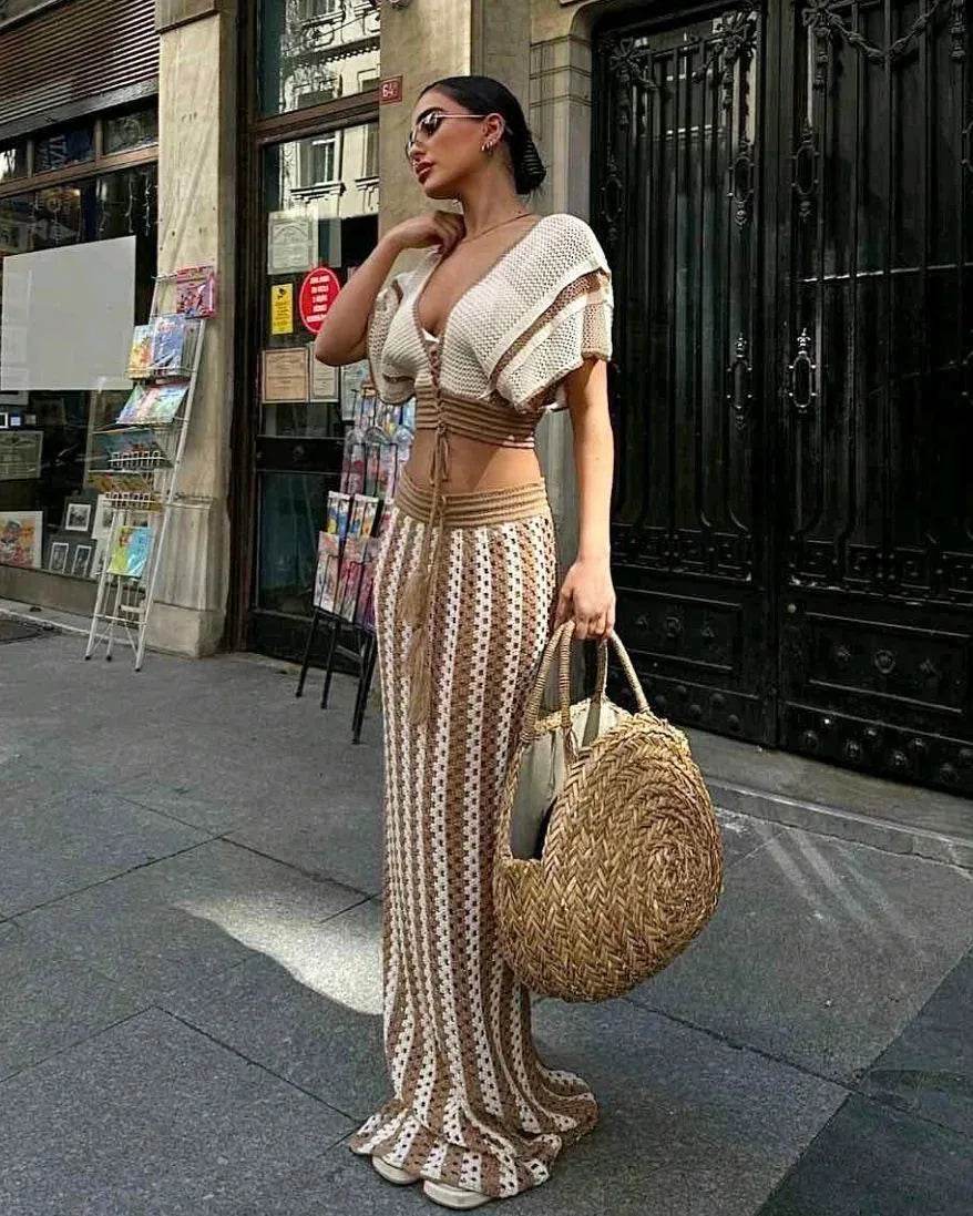 Knitted Vacation Dress Set - P12 Hub Europe