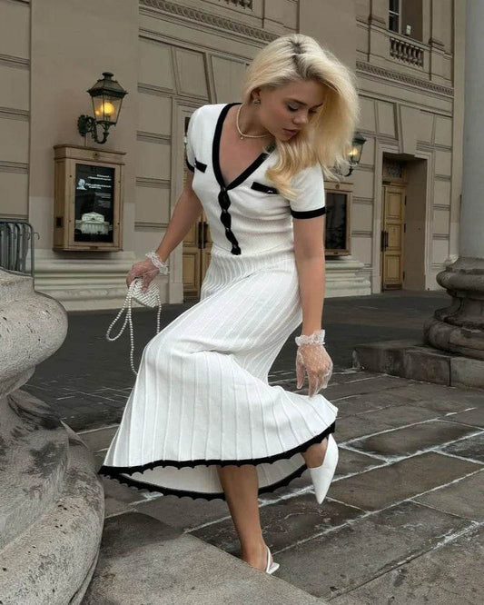 Talenza White Knit Skirt Set - P12 Hub Europe