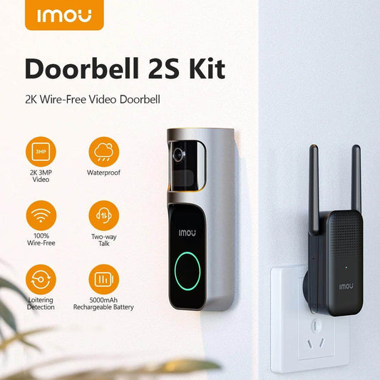 Video Doorbell 2S | 3MP, 120 Days Battery, Human Detect - P12 Hub Europe