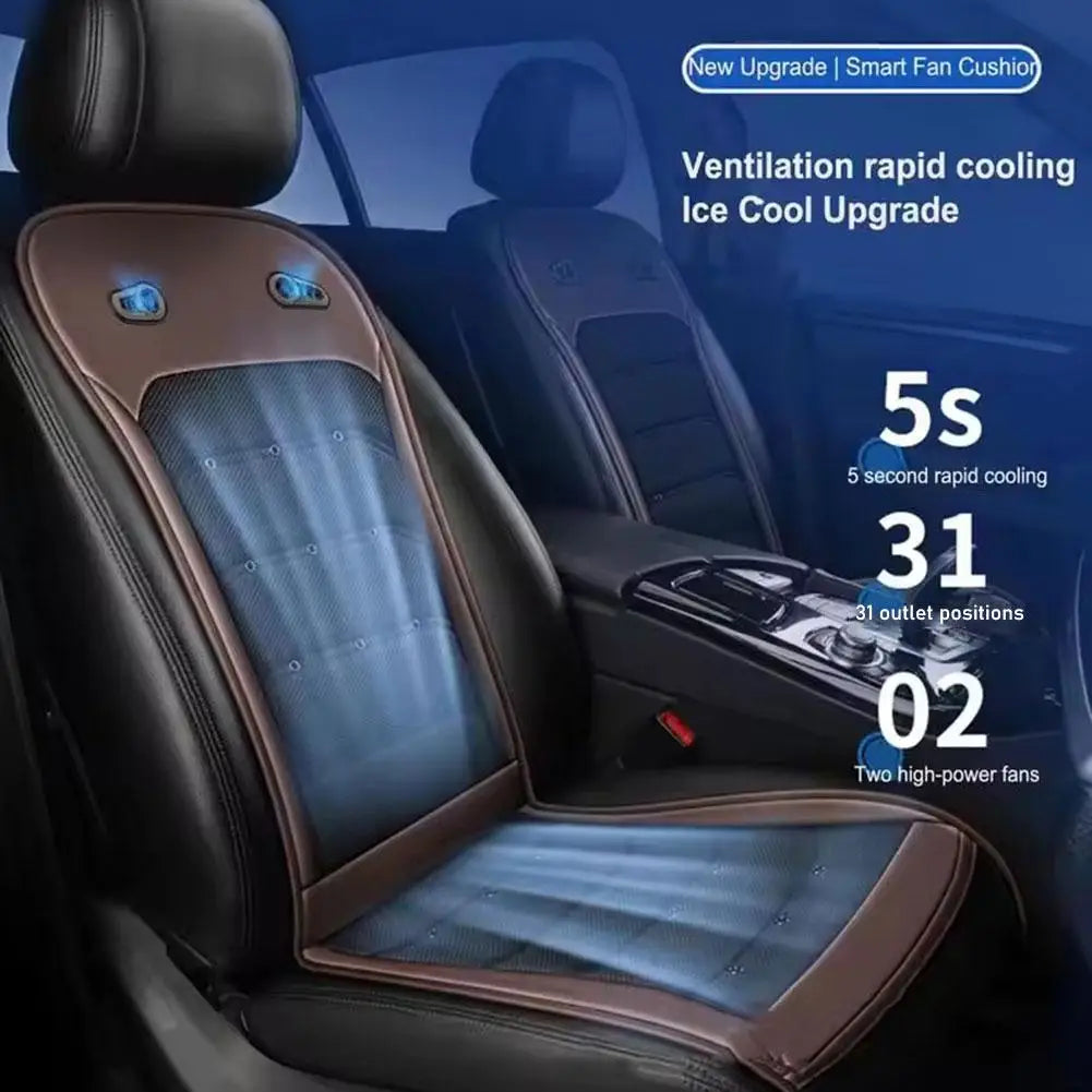 Universal Cool Air Padded Seat Summer Car Ventilation Seat Cushion Fast Blowing Ventilation Seat Cooling Refrigered Pads