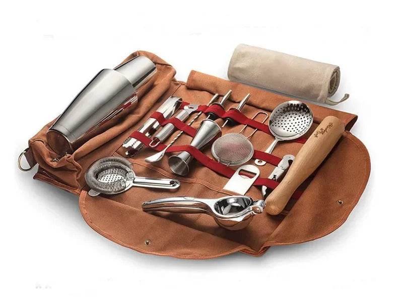 Professional Bartender Travel Bag Portable Bar Canvas Tool Bag Cocktail Shaker Wine Set Storage Bag Without Tools - P12 Hub Europe