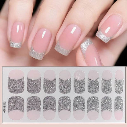 Full Cover Gradient Nail Stickers Multi Color -