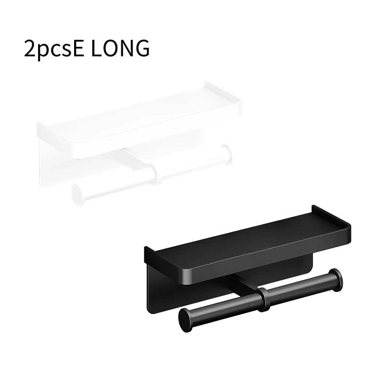 Toilet Paper Holder Wall-Mounted Aluminum alloy Toilet paper holder tissue rack Bathroom tissue holder Bathroom Accessories - P12 Hub Europe