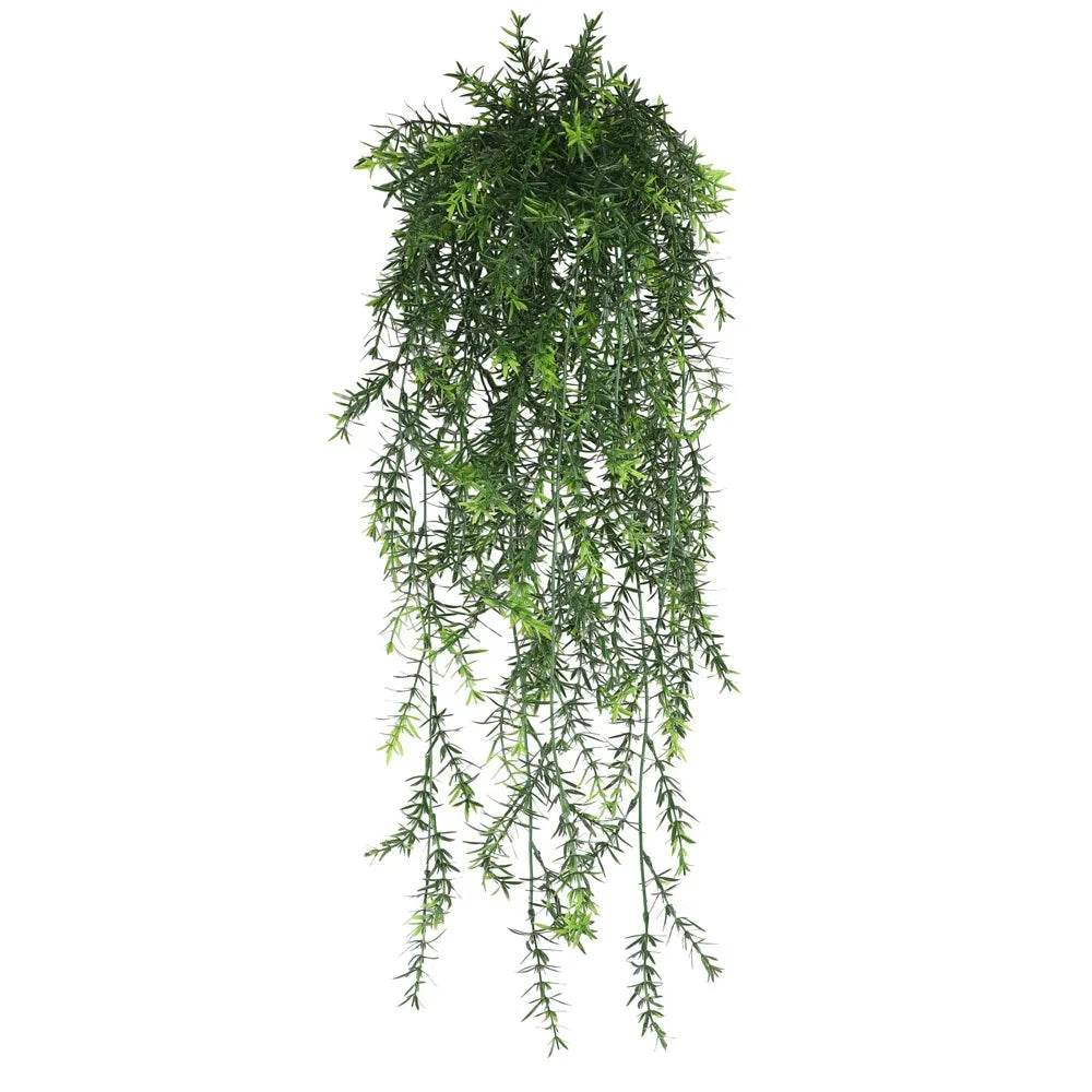 90cm Persian fern Leaves Vines Home Room Decor Hanging Artificial Plant Plastic Leaf Grass Wedding Party Wall Balcony Decoration - P12 Hub Europe