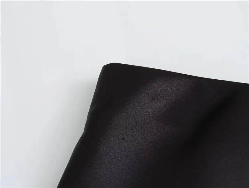 Black Satin Midi Skirt - P12 Hub Europe