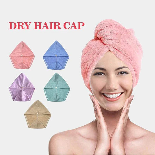 Microfiber Hair Towel Wrap for Women, Shower Spa Head Wrap Hair Drying Hat Turban Microfiber Terry Dry Absorbent Quick Dry Hair - P12 Hub Europe