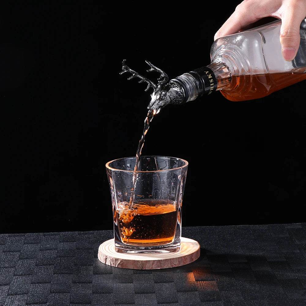 Deer Head Wine Pourer Bottle Stoppers Zinc Alloy Bar Tools Wedding Party Drinks Wine Aerators Kitchen Tool Accessories - P12 Hub Europe